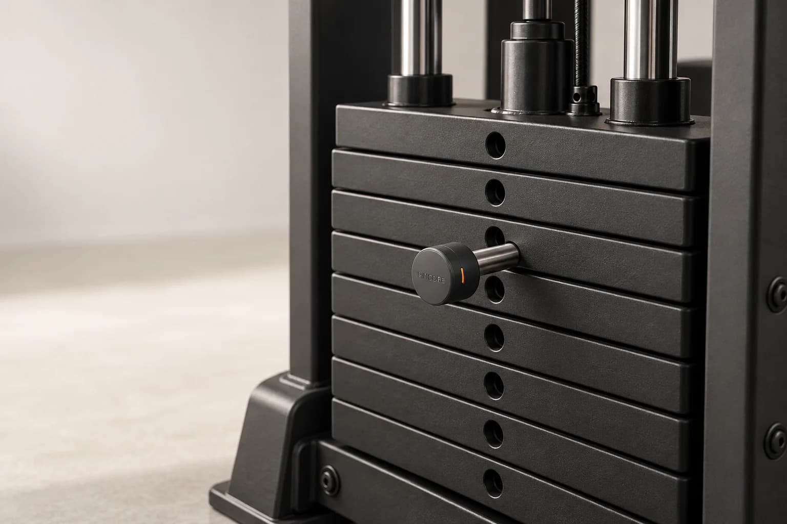 Concept detail of the removable PINCORE cap on the existing selector pin